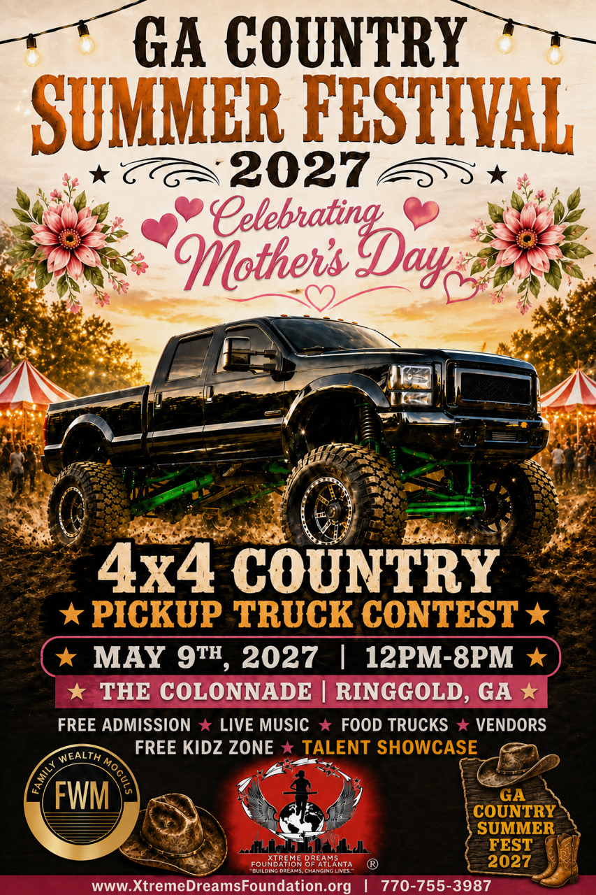 Official GA Country Summer Festival 2027 promotional flyer